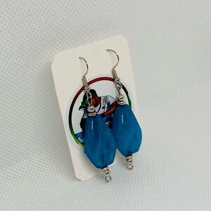 Elegant Blue Dangle Earrings